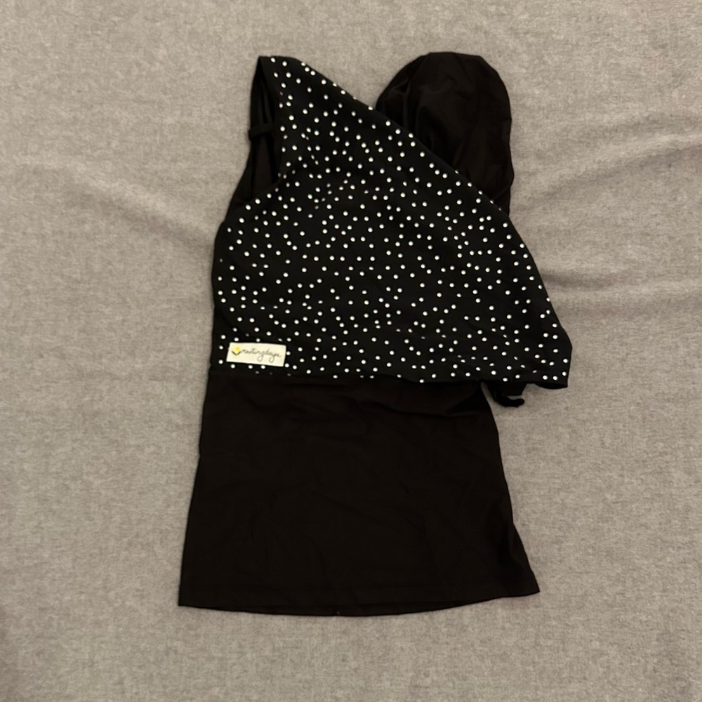 Nesting Days Black and White Polka Dot Top